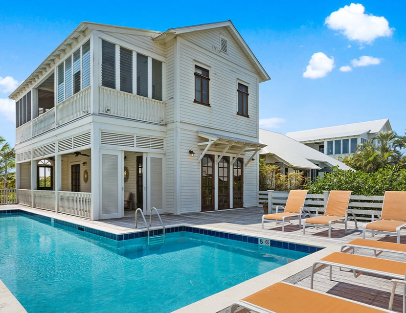 Pool Deck of the three bedroom villa