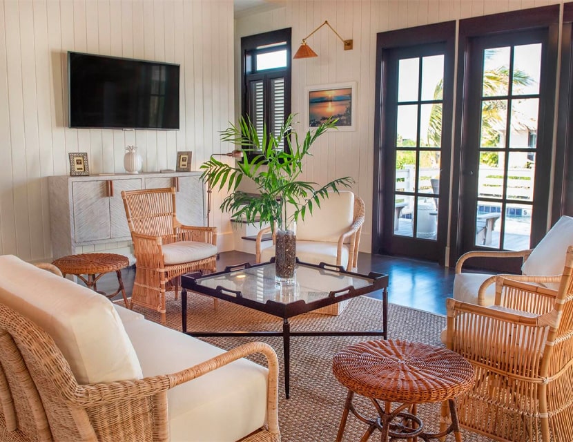 Sitting room area in the four bedroom villa