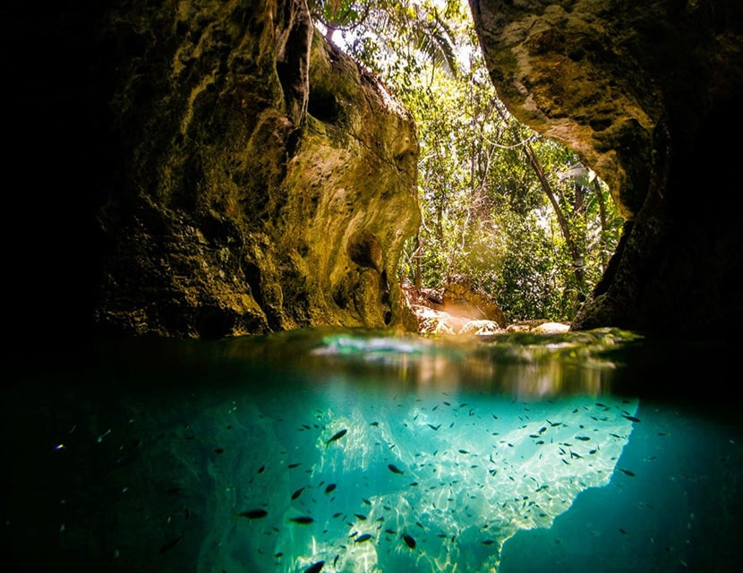 ATM cave entrance in Belize