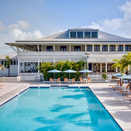 The pool at the Bay Club at Mahogany Bay Resort & Beach Club