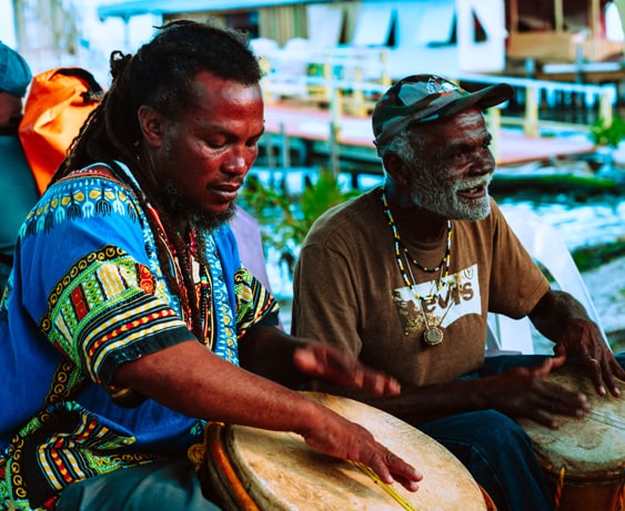 Local men in San Pedro, Belize