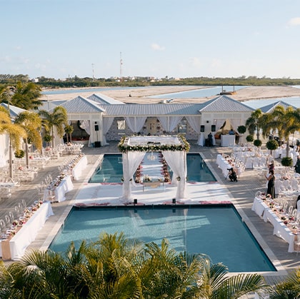 Poolside event at Mahogany Bay Resort & Beach Club