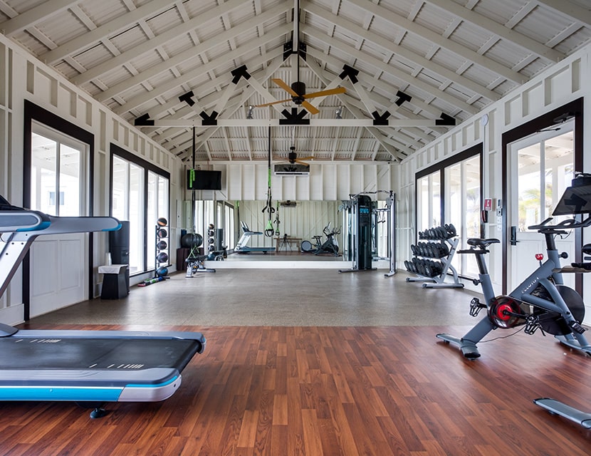 The gym at Mahogany Bay Resort & Beach Club