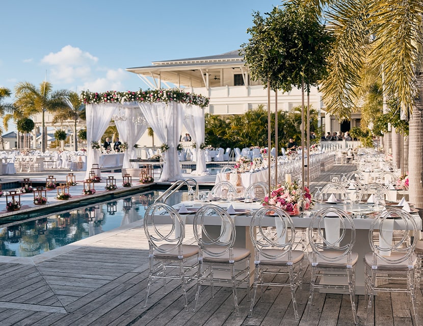 Poolside event at Mahogany Bay Resort