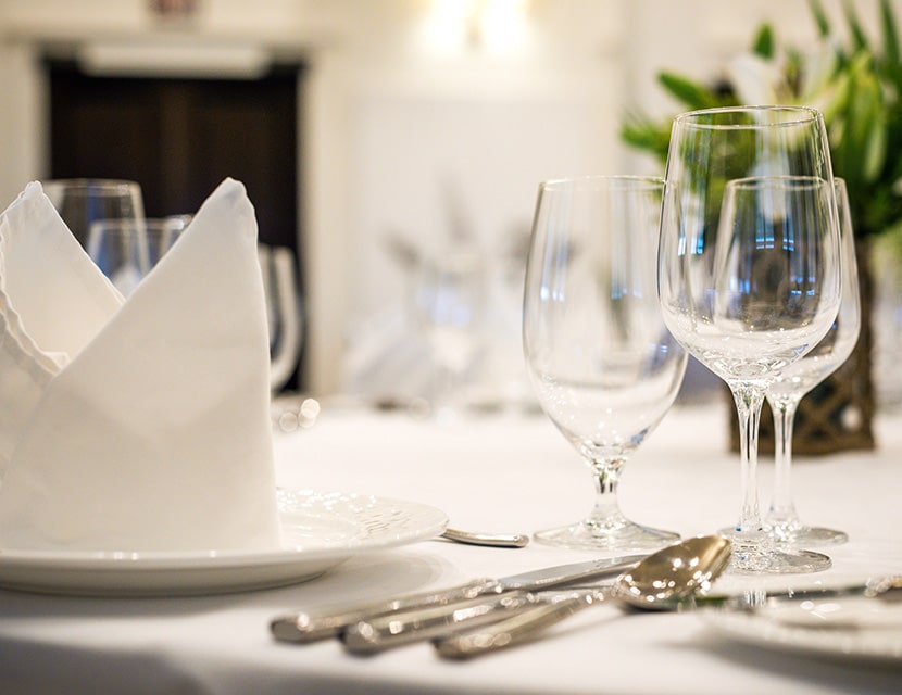 Table Setting in the Ambergris Ballroom