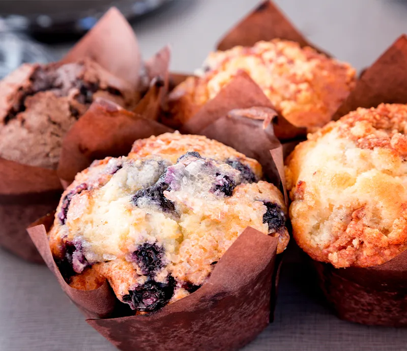 Breakfast muffin at the best coffee shop in San Pedro Rum & Bean by Mahogany Bay Resort Ambergris Caye Belize