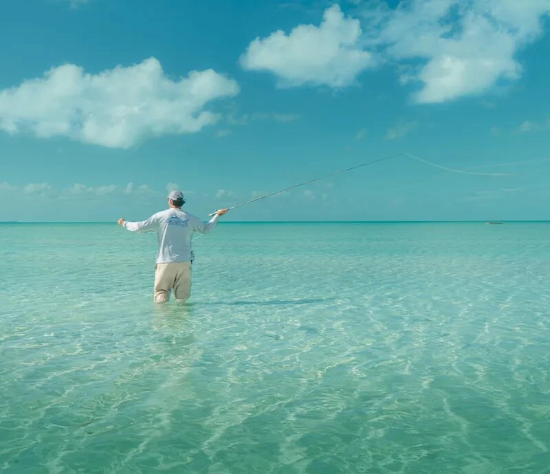 Fly fishing at Mahogany Bay Resort San Pedro Ambergris Caye Belize 1