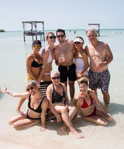 Family reunion at at Mahogany Bay Resort _ San Pedro Ambergris Caye