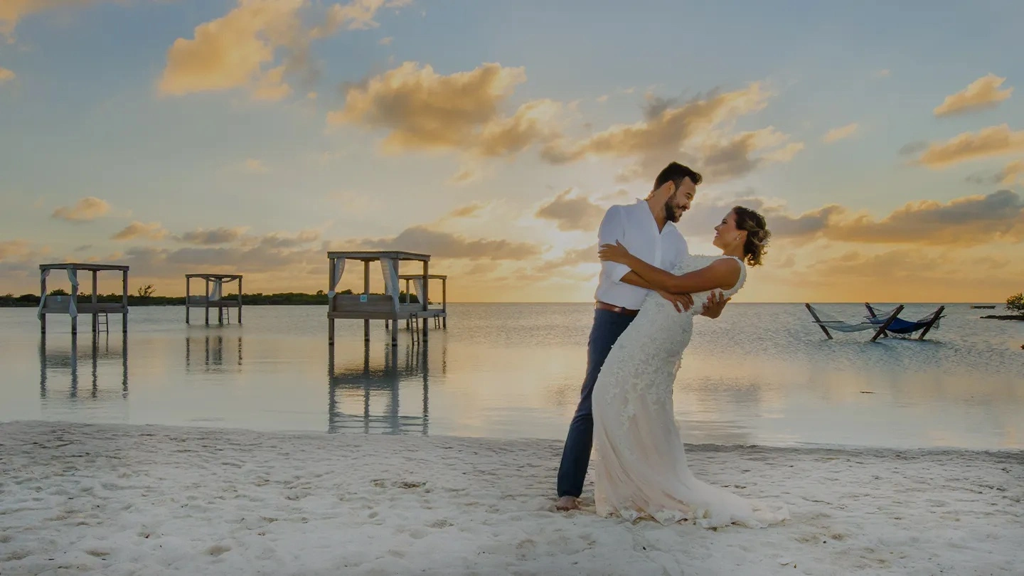 Private Beach wedding at Mahogany Bay Resort Beach Club _ San Pedro Ambergris Caye