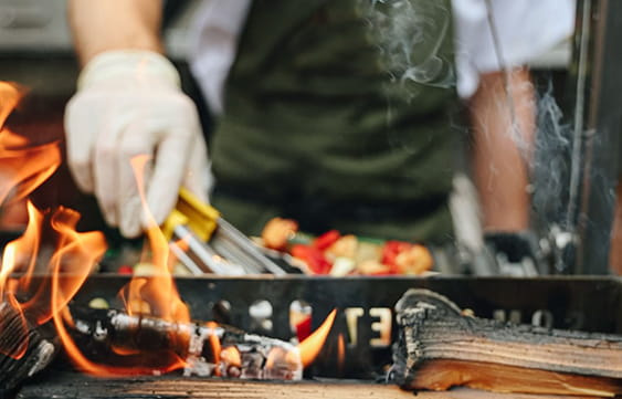 Mayan Night grilling at Mahogany Bay Resort & Beach Club