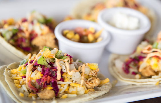 Tacos at Verandah in Belize