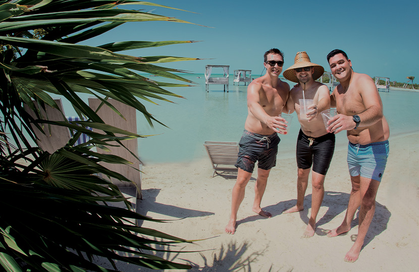 Celebrate with the boys at Mahogany Bay Resort & Beach Club